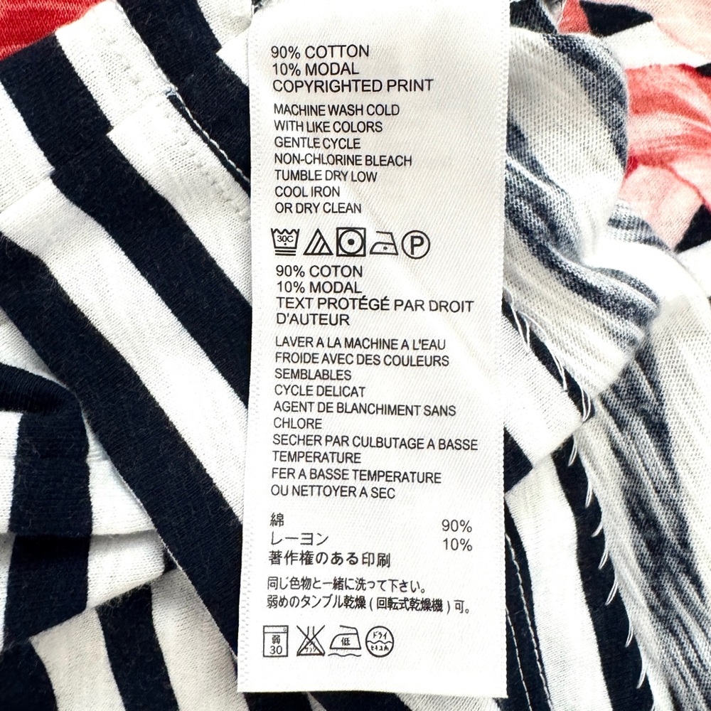 π Tommy Bahama Navy & White Striped Floral Dress - Picture 8 of 10